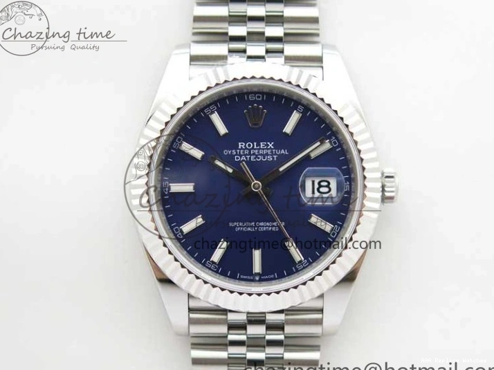 Best AAA Replica Sites Bracelet Best 1:1 41 Marker ZF 2438 Steel 126334 Blue Dial A 904L Stick Edition on Jubilee DateJust Compact 1217